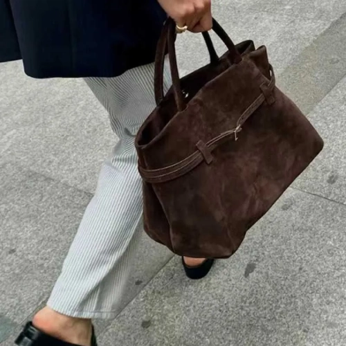 New Arrival Fashion Suede Large Capcity Tote Bag Des...