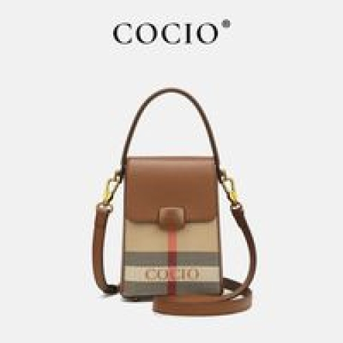 COCIO designer Brand Crossbody Bag New Checkered Pho...