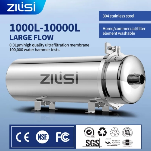 whole house high flow stainless steel PVDF filter el...