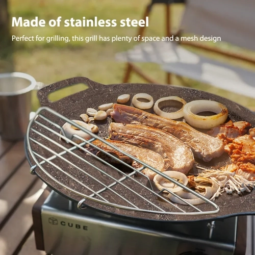 Stainless Steel Grill Pan Baking Net Rack Barbecue F...