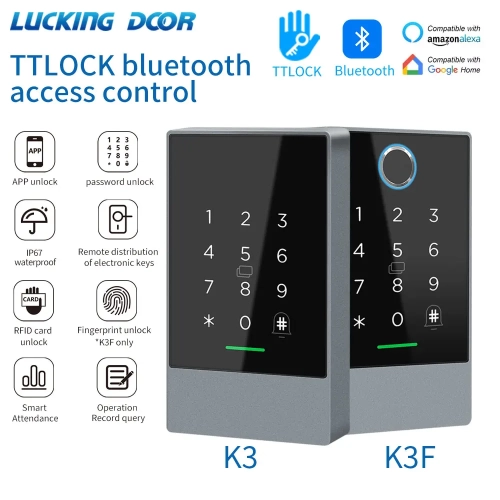 TTLOCK K3/K3F Fingerprint Access Control Door System...