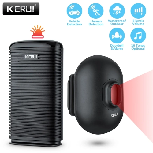 KERUI DW9 Wireless Driveway Security Alarm Waterproo...