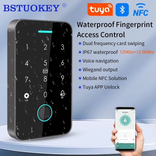 NFC Tuya Access Control Fingerprint Keypad 125K RFID...