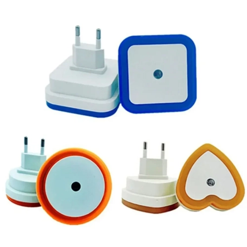Wall Plug-in LED Night Light Auto Sensor Bedside Lam...