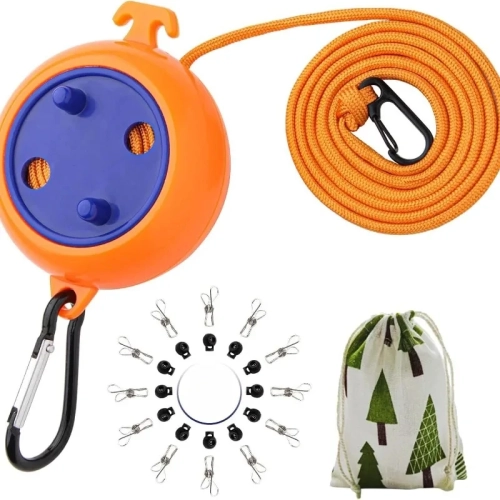 Non-Perforated Clothesline Retractable Portable Trav...