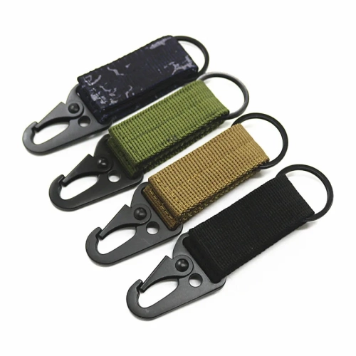 Camping Hiking Tactical Nylon Molle Key Buckle Belt ...