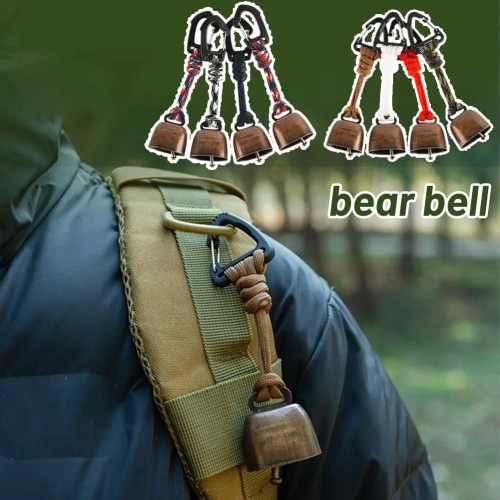 Outdoor Bear Bell for Hiking Camping - Loud Cast Iro...