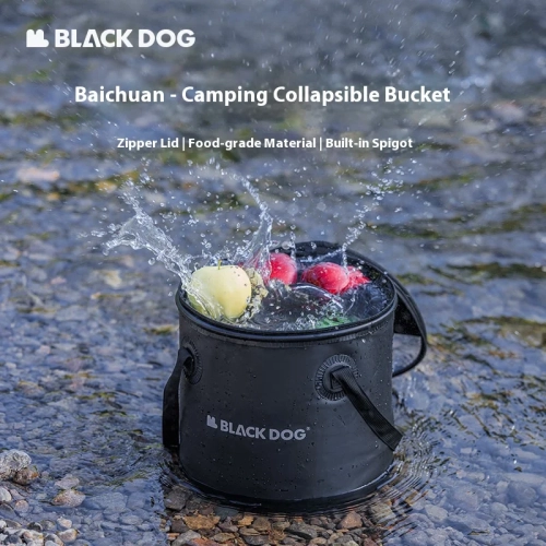 BLACKDOG Outdoor Camping Bucket Portable Folding Sto...