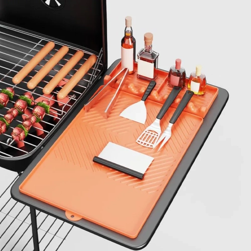 BBQ Accessories Silicone BBQ Mat Heat Resistant Barb...