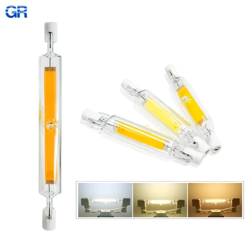 LED R7S Glass Tube COB Bulb 5W 10W 20W High Power R7...