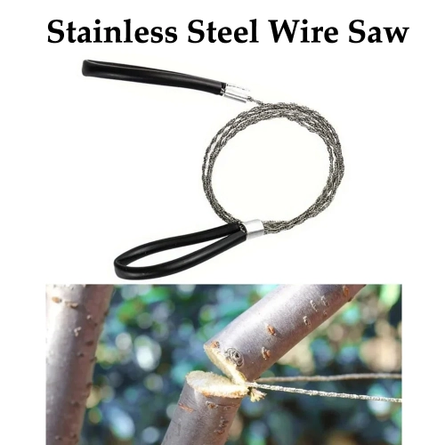1/2/5pcs Portable Stainless Steel Wire Saw with Fing...
