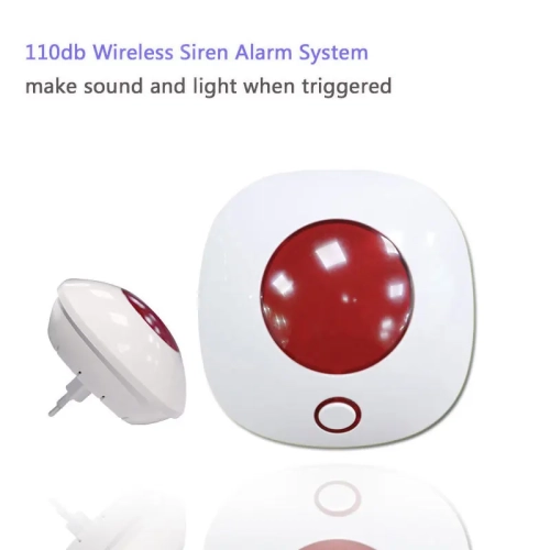 SN10 Loud Indoor Wireless Alarm Siren 100dB Flashing...