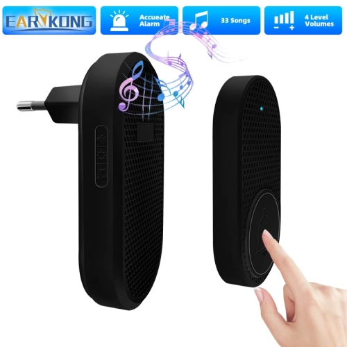 Wireless Doorbell EU US Plug Welcome Chime Home Door...