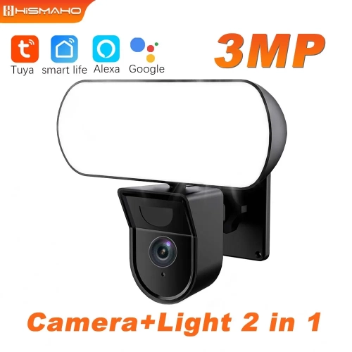 3MP Tuya Floodlight Camera WiFi 10W Garden Wall Lamp...