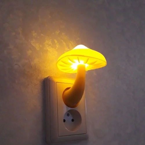 Mushroom Night Light Lamp 220V Dusk to Dawn Sensor P...