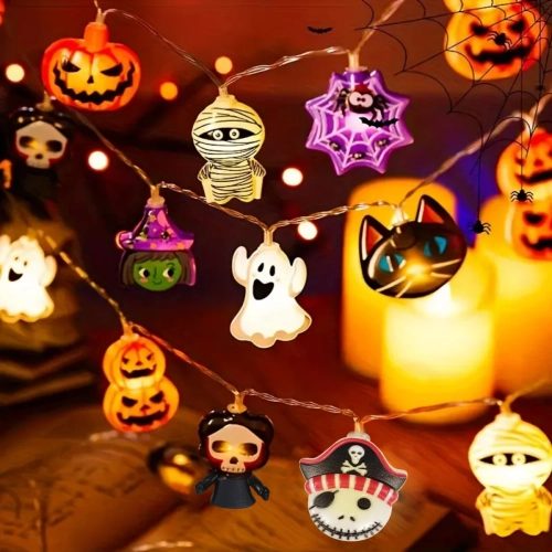 1PC Halloween 10/20 LED Battery Powered String Light...