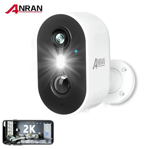 ANRAN 2K Rechargeable Battery Camera 2.4G WiFi Camer...