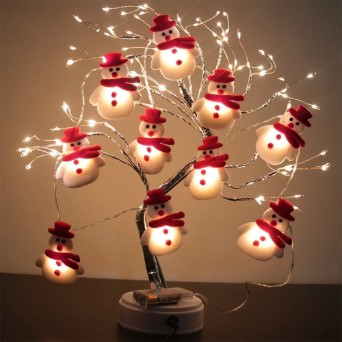 Snowman Christmas LED Garland String Light Merry Chr...
