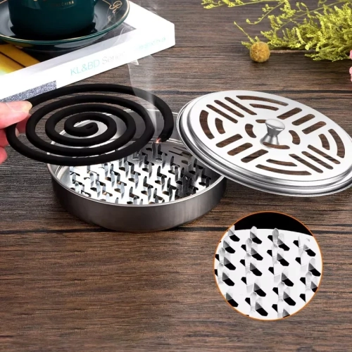 Mosquito Coil Tray Portable Holder Hotel Insect Repe...