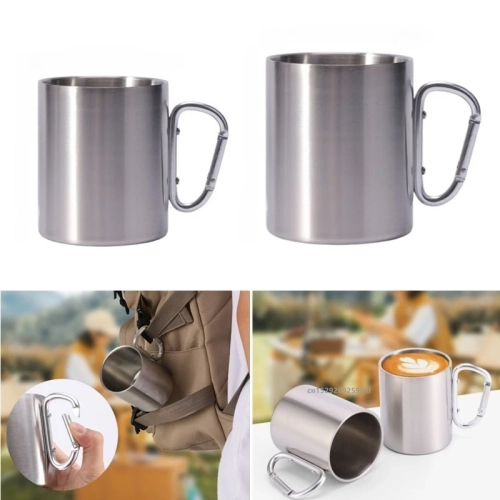 1PC Outdoor Mountaineering Water Cup with Carabiner ...