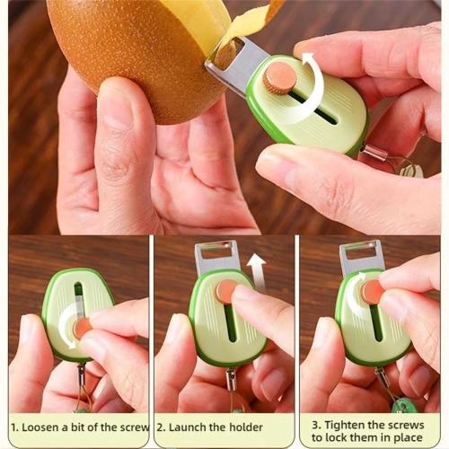 Retractable Peeler Stainless Steel Fruit Vegetable P...