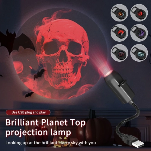 5V USB Direct Insertion Projection Light Planet Chri...