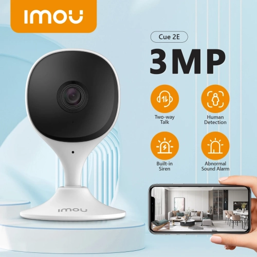 IMOU Cue 2E 3MP Wifi Security Camera Indoor Baby Mon...