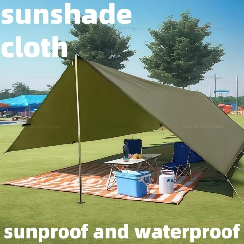 Large Waterproof Camping Tent Tarp Sun Shade Cloth G...