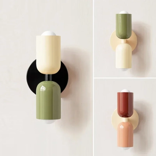 Colorful bedside wall lamp Nordic living room corrid...