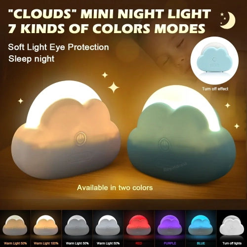 Hot Sales Cute Cloud Night Light Mini USB Wireless A...