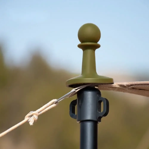 4Pcs Lightning Proof Cap Camping Tent Pole Awning Ro...