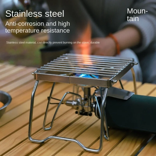 Outdoor Stainless Steel Stove Holder Camping Portabl...