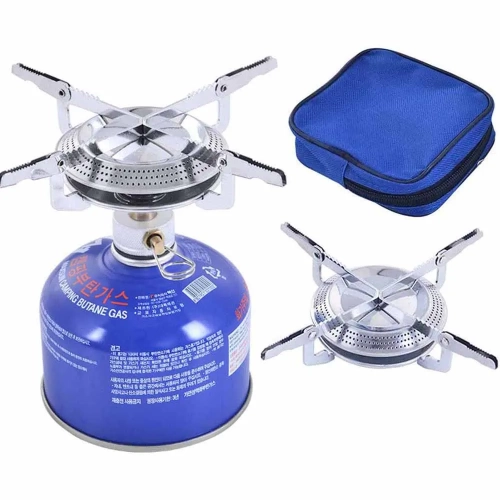 Windproof Camping Gas Stove Portable Foldable Backpa...