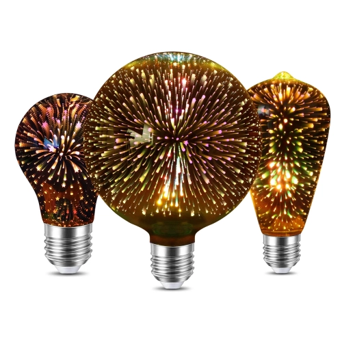3D Fireworks Effect Vintage LED Incandescent Bulbs R...