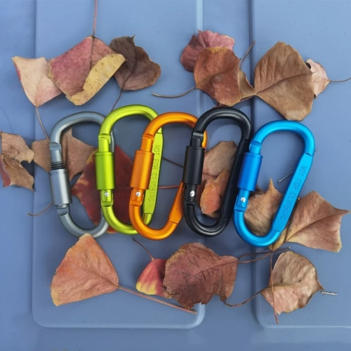 4Pcs Carabiner Set Camping Survival EDC Daily Keycha...