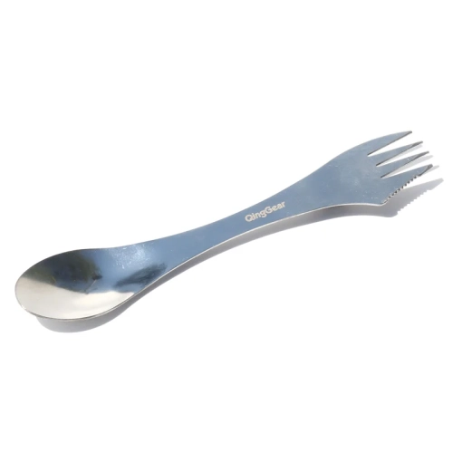 QingGear 3 in 1 Camping Sporks Stainless Steel Spork...