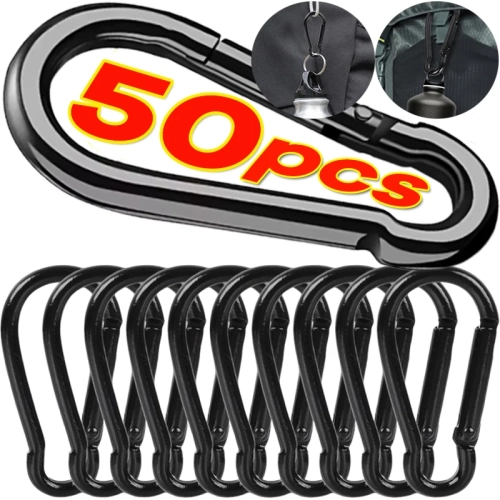 1-50pcs Aluminum Alloy D-ring Spring Quick-release H...