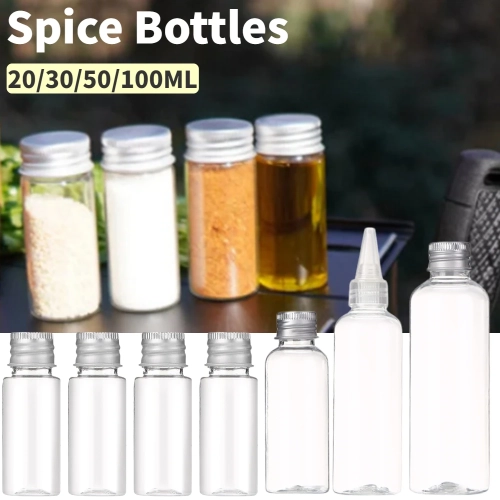 Spice Condiment Bottles Camping BBQ Picnic Oil Seaso...