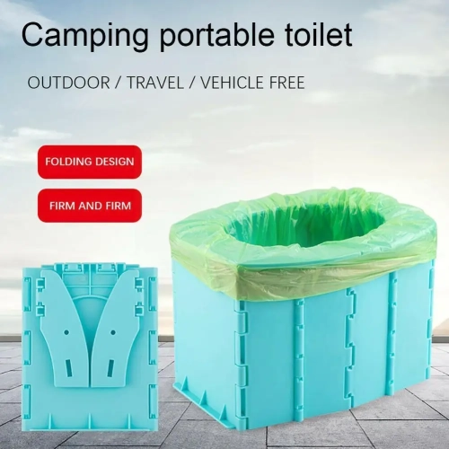 Portable Folding Toilet Commode Car Camping For Trav...