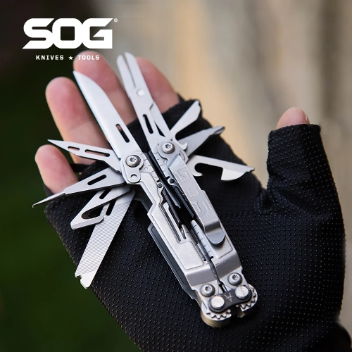 SOG PowerPint 18-in-1 Tactical Multi-Tool with Foldi...