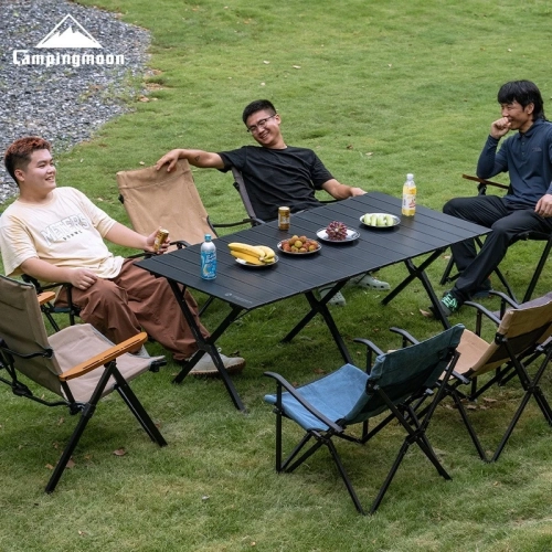 CAMPINGMOON TX-W folding track table aluminum alloy ...