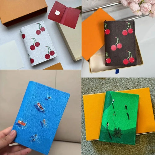 Card Passport Holder Men Wallet Leather Purse Women ...