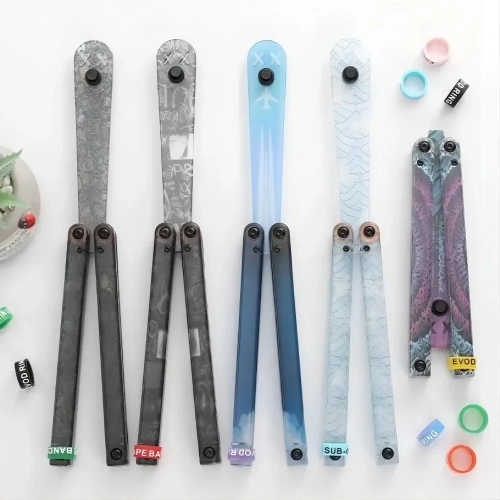 Training Butterfly Knife POM Plastic Material Baliso...