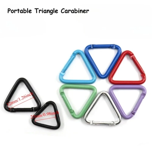5pcs Camping Triangle Carabiner Portable Triangle Ca...