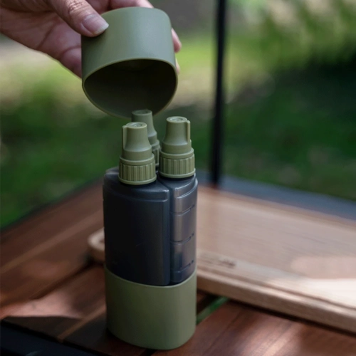 3 In 1 Outdoor Camping Seasoning Dispenser Bottle BB...