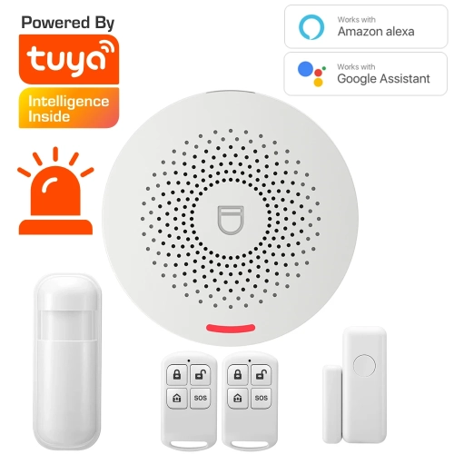 Tuya Wifi Smart Home Alarm System Wireless 433MHz Bu...