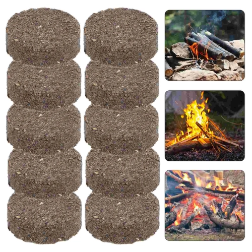 Wood Kindling Blocks Fire Starter Charcoal Outdoor S...