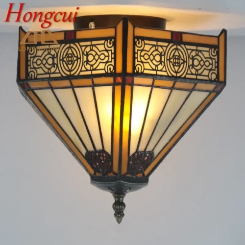 Hongcui European Tiffany Ceiling Lamp LED Creative D...