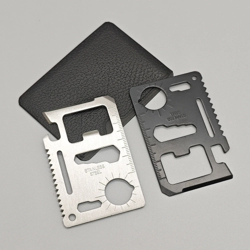 Stainless Steel EDC Pocket Tool 11 in 1 Credit Card ...