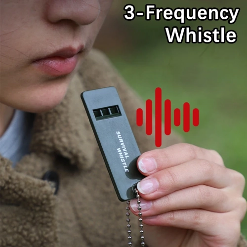 2/5pcs 3-frequency Survival Whistle Outdoor High Dec...